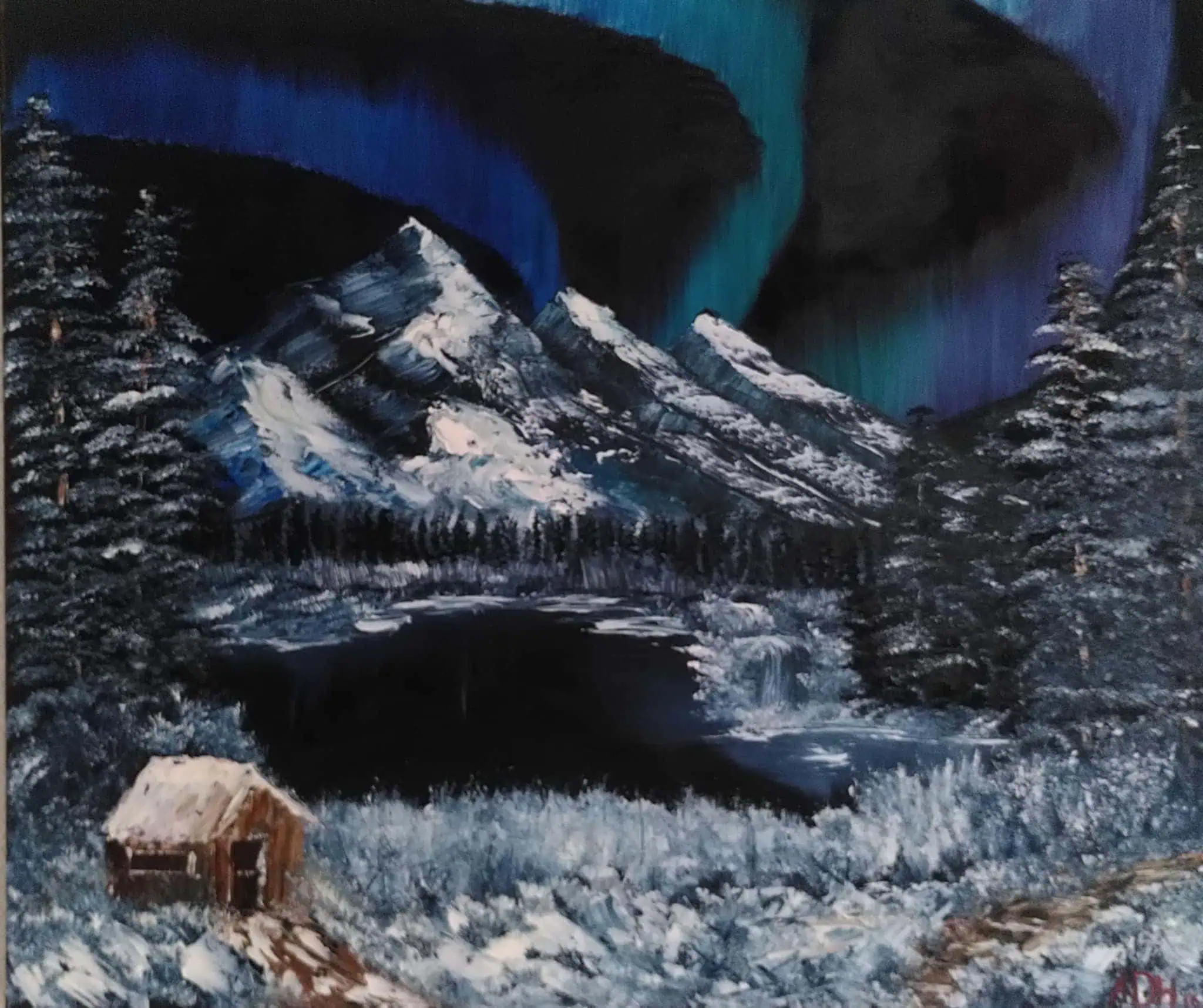 Mountaines Northern lights